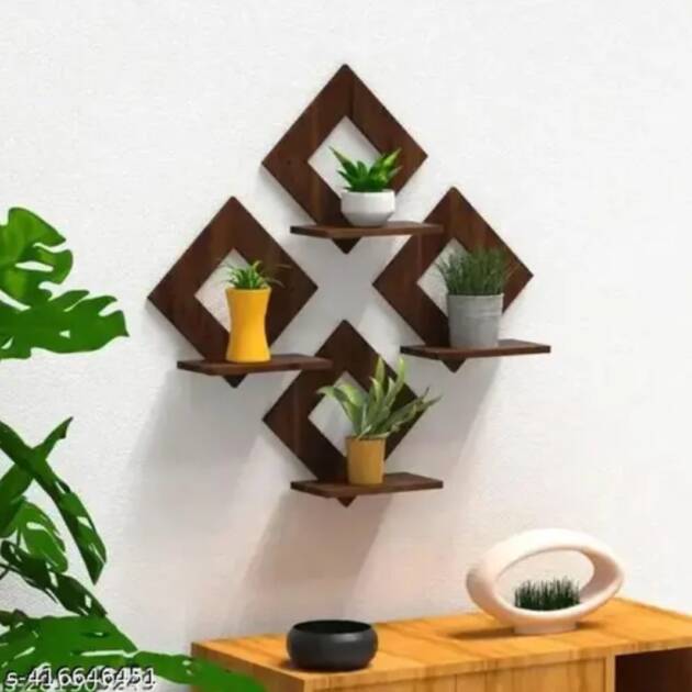 Visu crafts wooden wall hanging square for House decoration and office decoration