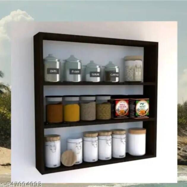 rk wood craft Stylex Multipurpose Wooden Kitchen Shelt