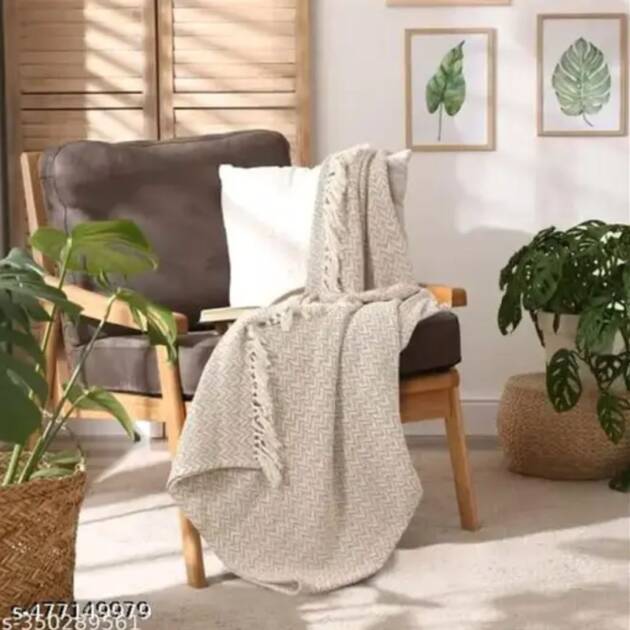 Cotton Woven Throw 50x60 inch